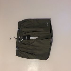 Boohoo man plus size man script swim shorts nwt size 4XL nwt